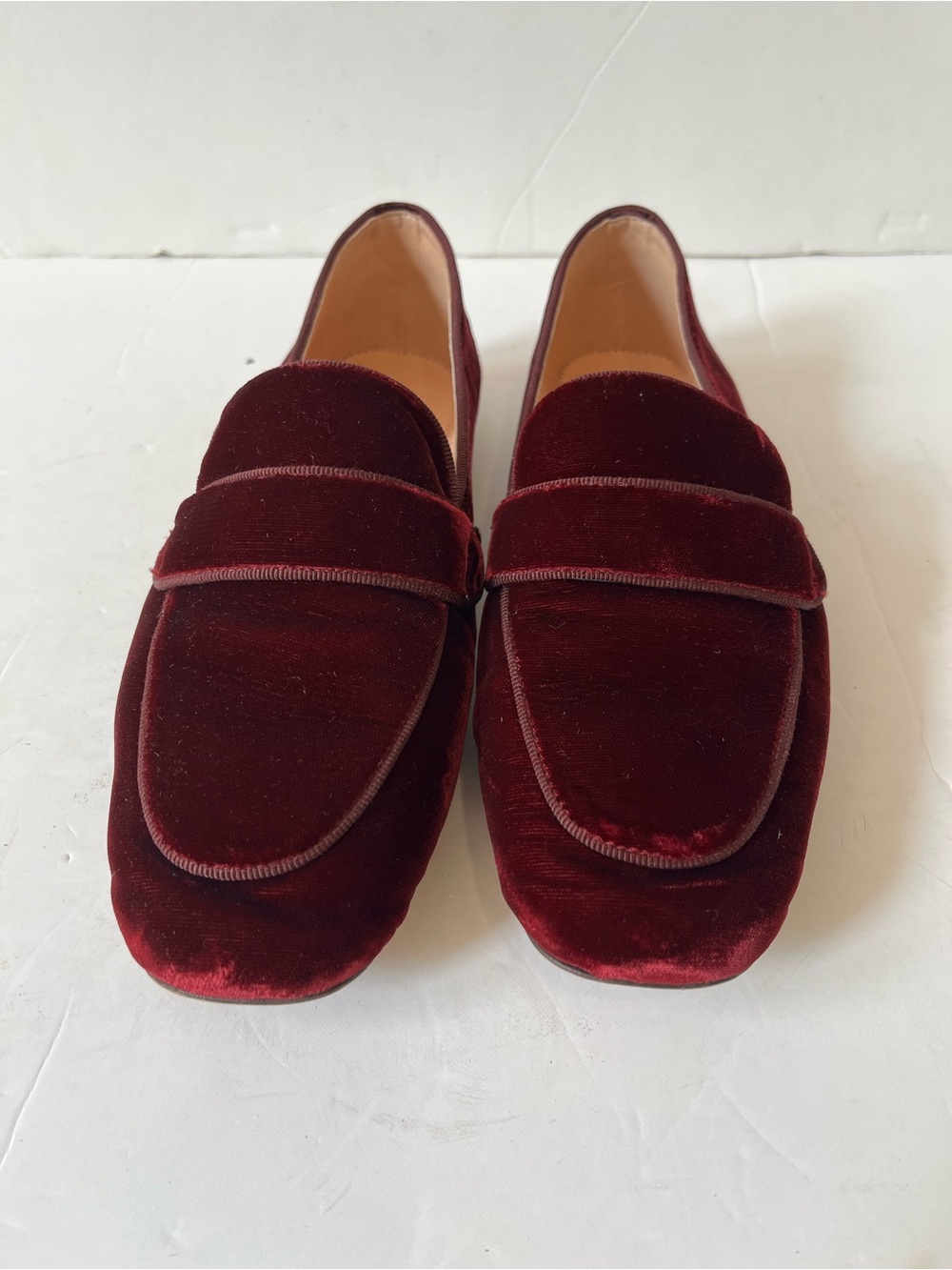 J.crew Velvet Penny Loafers in Deep Burgundy size 7 - Picture 3 of 11